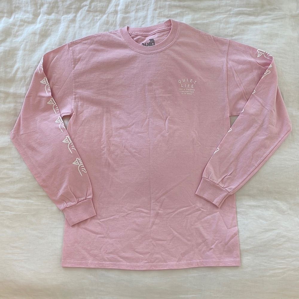 The Quiet Life pink long sleeve t shirt Highland park skater